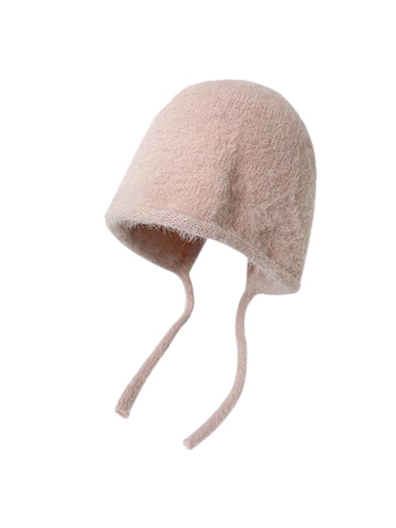 Winter Women Casual Stacking Knitted Bonnet Caps Soft Stretch Knitted Cap