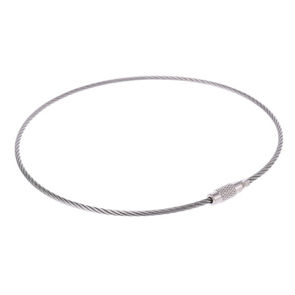 ZPAQI Wire Keychain Cable for Key Ring Lightweight EDC Stainless Steel Hanging Buckle