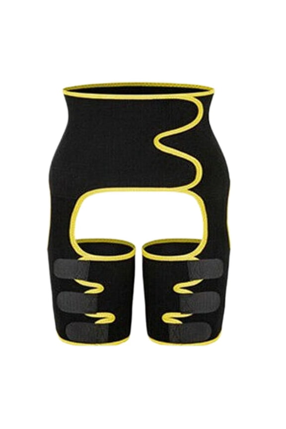 Women 3-In-1 Waist Thigh Trimmer Body Shaper High Waist Butt Lifter Adjustable Slimming Support Hips Belt