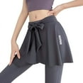 thumbnail image 1 of ZPAQI Women Layered Yoga Dance Wrap Skirt Hip Scarf Tennis Athletic Cover Up Skirt, 1 of 13