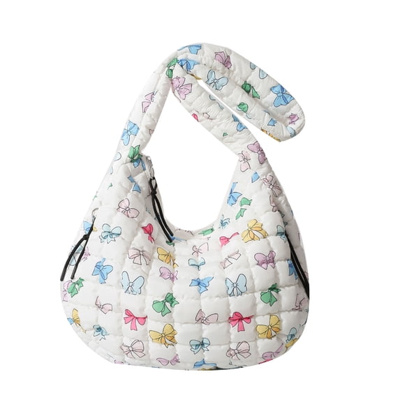 ZPAQI Women Puffer Shoulder Bag Quilted Dumplings Bag Large Capacity Crossbody Bag