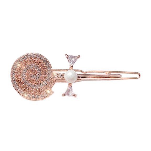 ZPAQI Women Sweet Metal Hair Clip Cute for Rhinestone Lollipop Jewelry Side Bangs Hair