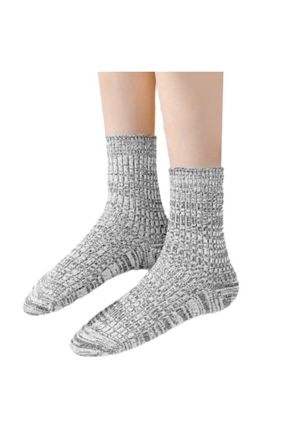 Womens Breathable Faux Wool Socks for Cold Weather Ribbed Knit Thick Warm Socks