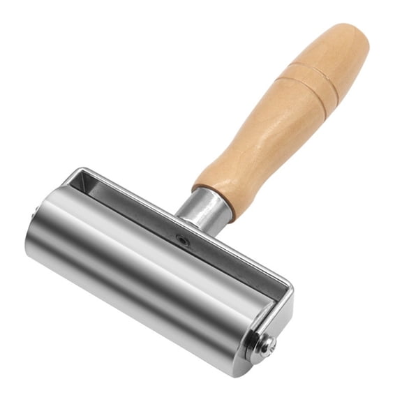 ZPAQI Wood Handle Leather Press Roller 26mm 60mm 100mm Seam Roller