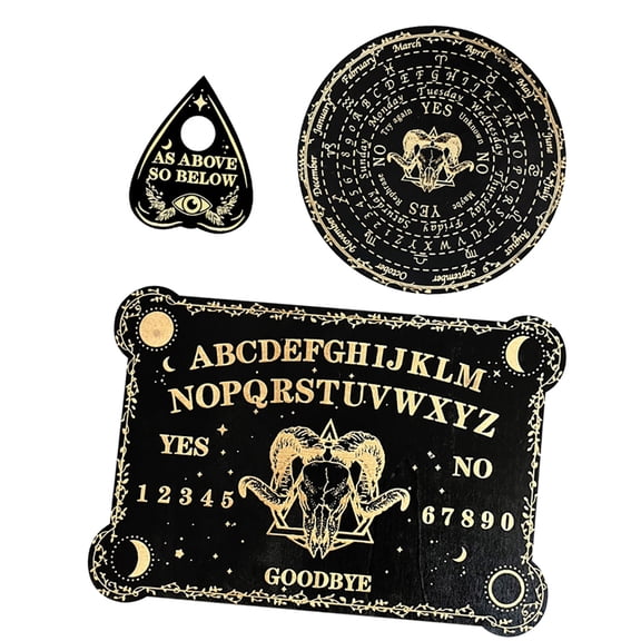 ZPAQI Wood Talking Pendulum Board Dowsing Divination Altar Pendulum Board