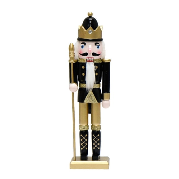 ZPAQI Wooden Nutcrackers Ornaments Christmas Decoration Figures Puppet Home Decors