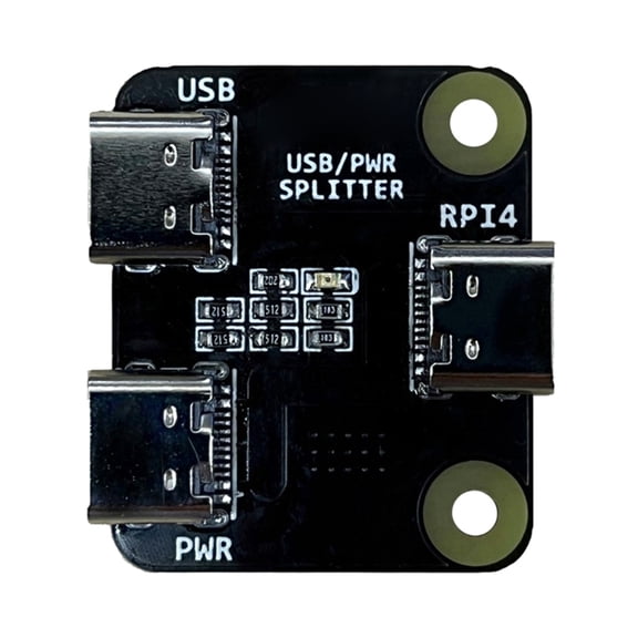 ZPAQI for RPI BliKVM and PiKVM Power Distributor USB TypeC Power Splitter Board