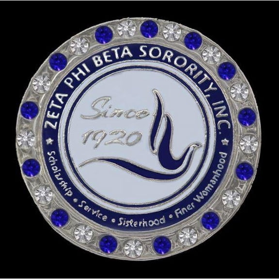 ZPB Single Snap Button With Crystals - Shield