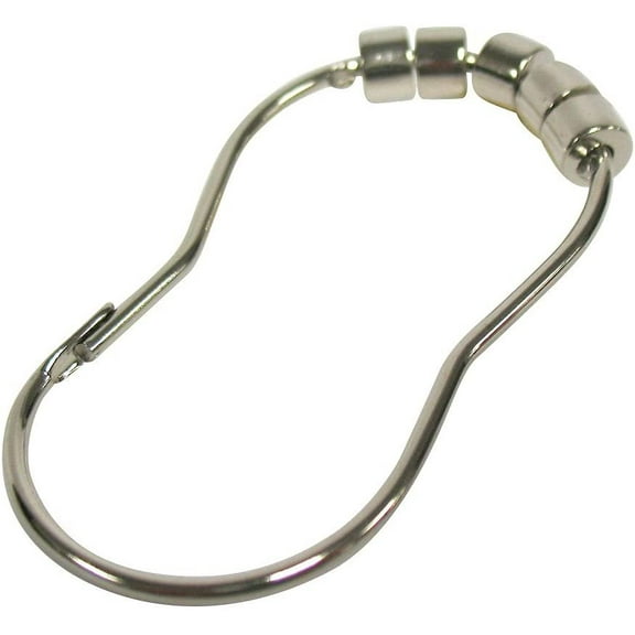 ZPC Zenith Products Corporation SSR003SS Zenna Home, Roller Shower Rings, Chrome