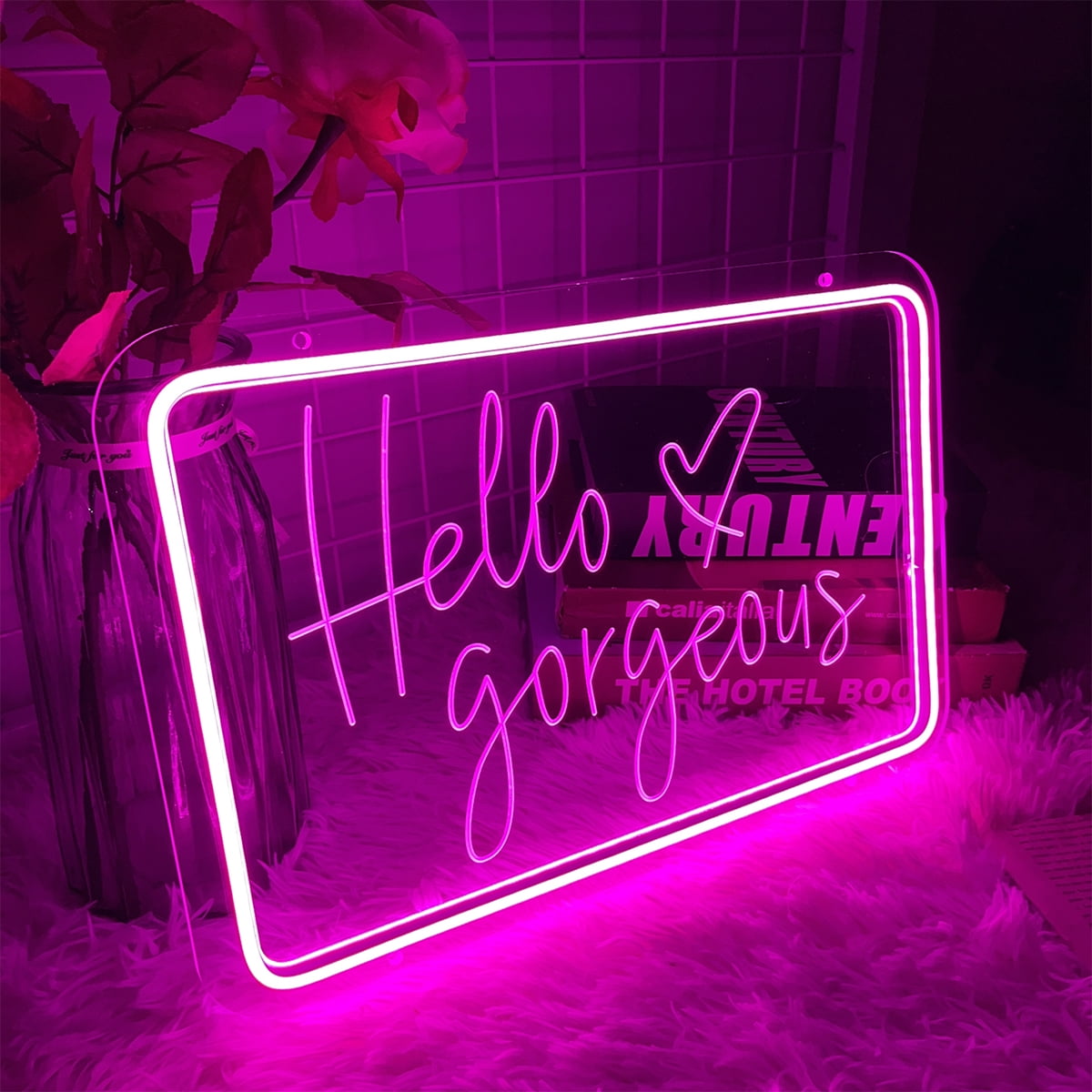 ZPL Neon Sign,Hello Gorgeous LED Light Neon Sign Stereoscopic Art ...