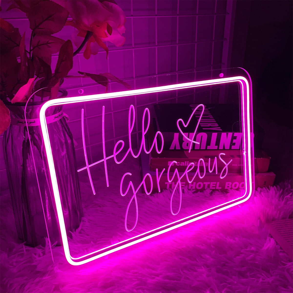 ZPL Neon Sign,Hello LED Light Neon Sign Stereoscopic Art