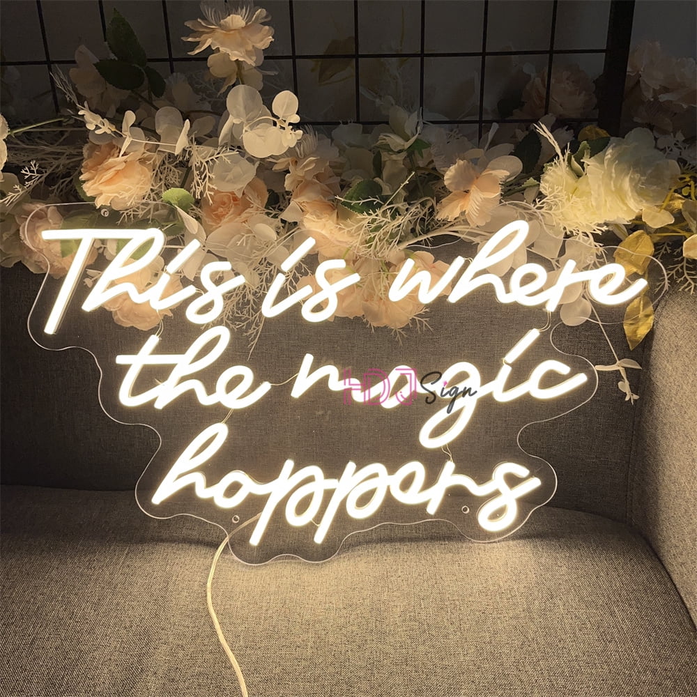 ZPL This is Where The Magic Happens Neon Signs, LED Neon Light Sign