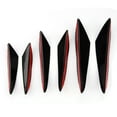thumbnail image 1 of ZPSHYD Car Front Bumper Lip Splitter, 6 Pcs Universal Spoiler Canards Kit ABS Plastic Car Front Bumper Wind Knife Trims Gloss Black, 1 of 8