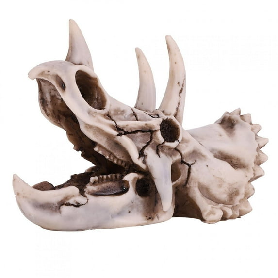 ZPSHYD Dinosaur Skull Model, Resin Dinosaur Triceratops Skull Model Simulated Skeleton Home Office Display Decorative Craft