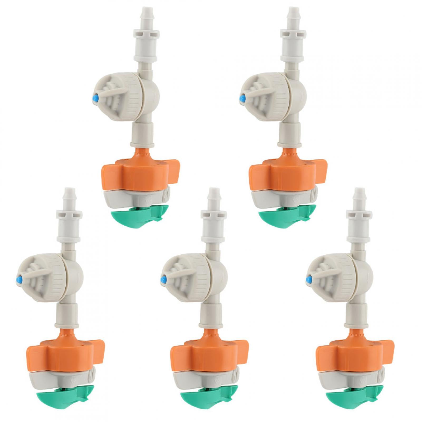ZPSHYD Drip Emitters, 5pcs Garden Sprinkler Sprayer ABS Rotary