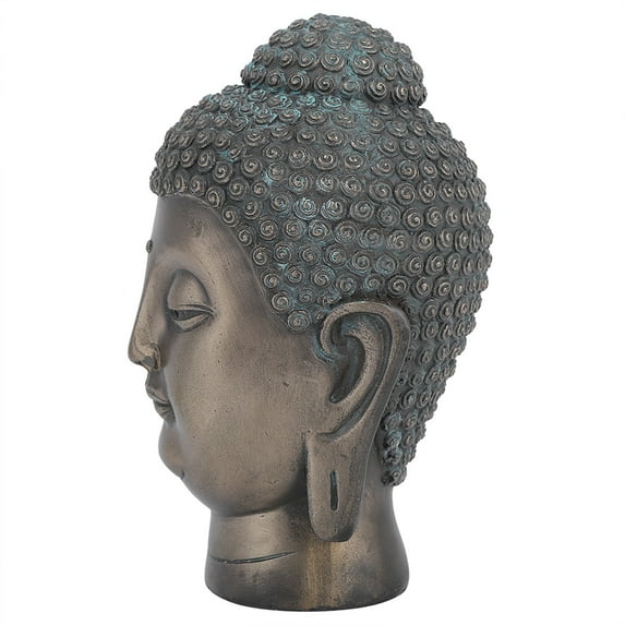 Nikou Estatua de Cabeza de Buda, estatuilla de Resina, decoración, Suministros budistas, Exquisita Mano de Obra para el Adorno de la Sala de Estar del Dormitorio
