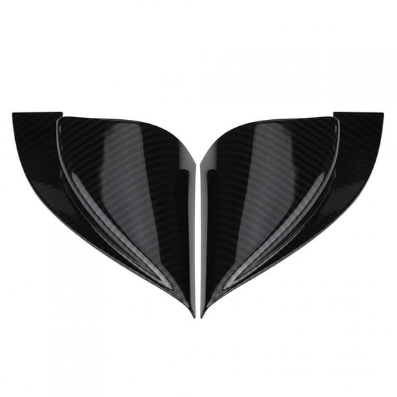 ZPSHYD Front Door Triangle Trim, Car Window Pillar Trim Cover ABS Plastic Car Front Door Window A Pillar Triangle Cover Trim Matte Silver, Carbon Fiber(Optional)(Carbon fiber)