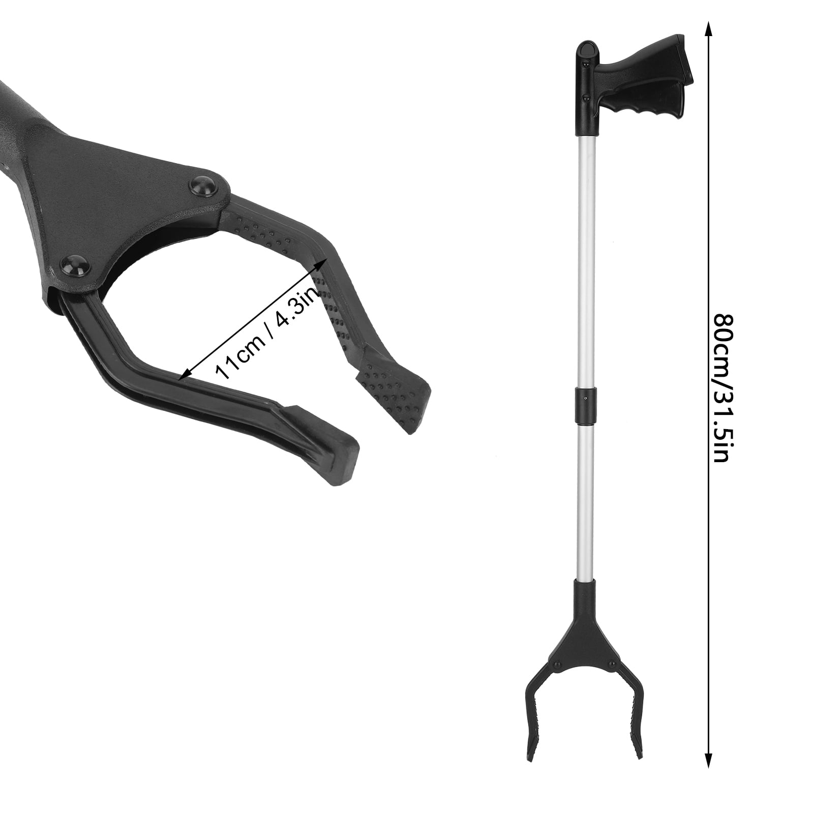 ZPSHYD Trash Clamp, Multifunction Heavy Duty Folding Long Trash Clamps