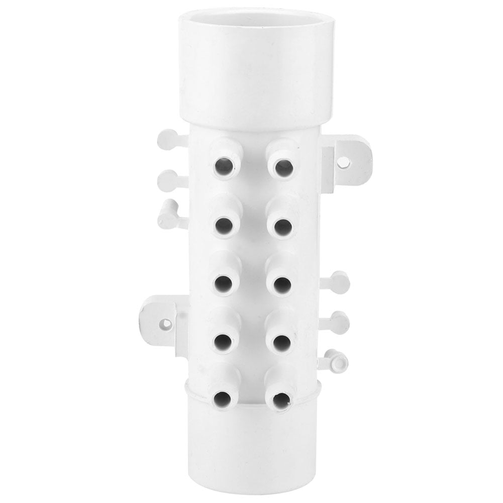 ZPSHYD Waterway Spa Manifold, 1.5in 10mm 10 Port Hot Tub Manifold PVC
