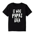 thumbnail image 1 of ZPWKLM ZPWKLM Cute Shirt For Child Letter Print Short Sleeve Crew Neck Clothes For Infnants size 2-4T, 1 of 3