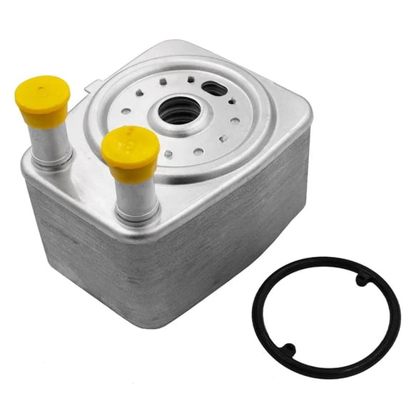 038117021B Automatic Engine Oil Cooler 20 Rows Silver Tone for Volkswagen Touareg 2004-2011