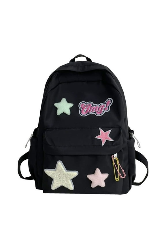 30l Backpack for Women Laptop Backpack Women 17 Inch Bag for Work Women Mochila Escolar Back Pack Purse Women Tote Book Bags, Black One Size