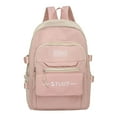 thumbnail image 1 of ZPYESWOW Backpack Waterproof Small Backpack Purse for Women Backpack with Lots of Pockets Man Bag Book Bag Purses for Small Work Bags for Mochila, Pink One Size, 1 of 5