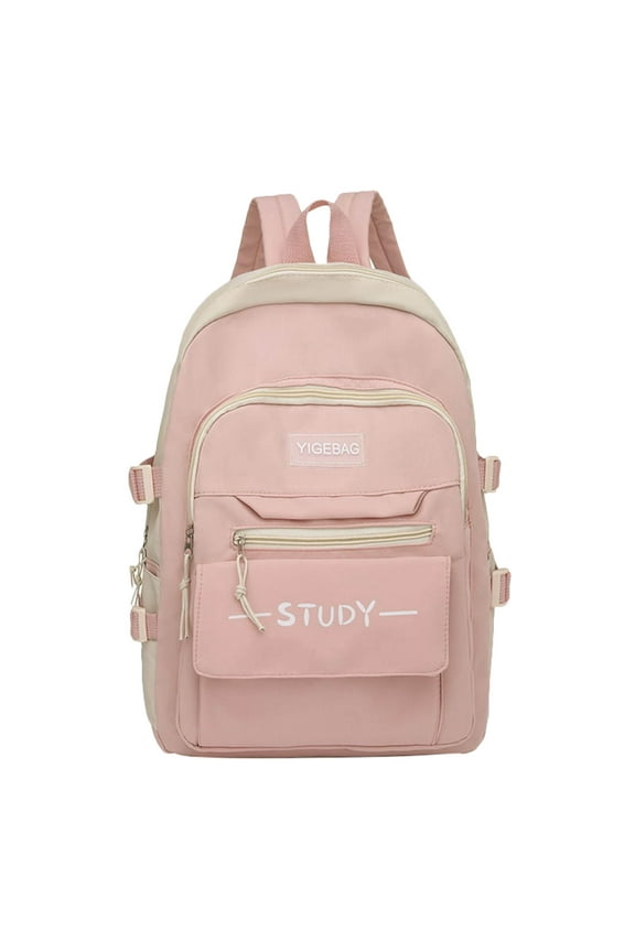 Backpack Waterproof Small Backpack Purse for Women Backpack with Lots of Pockets Man Bag Book Bag Purses for Small Work Bags for Mochila, Pink One Size