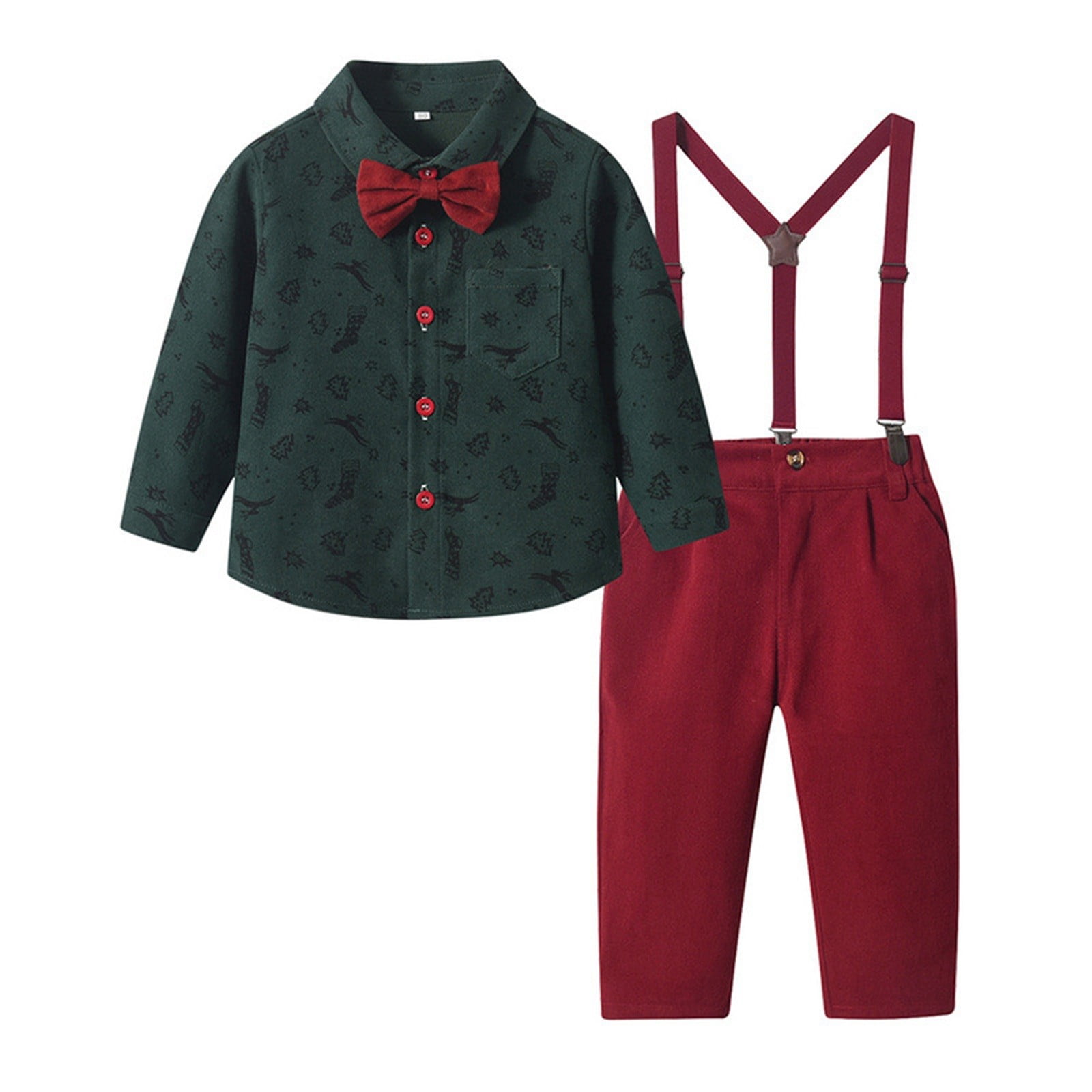 ZPYESWOW Christmas Outfits for Boys Baby Christmas Clothes 2t Boys ...