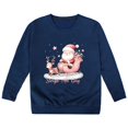 thumbnail image 1 of ZPYESWOW Merry Christmas Shirts Cropped Tshirt Trendy Tops Girls Clothes Size 8-10 4t Boy Clothes 6 Year Old Boy for Girls 4-6, Navy 4-5 Years, 1 of 4