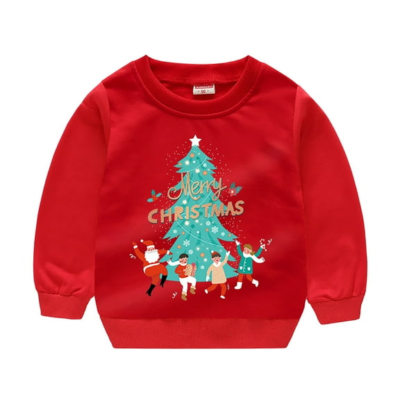 ZPYESWOW Mommy and Me Christmas Shirts Sweatshirts for Teen Girls Sweatshirts Kids Boys 2t Clothes 12 Month Old Boy Clothes 6x Girls Clothes Boys, 18-24 Months