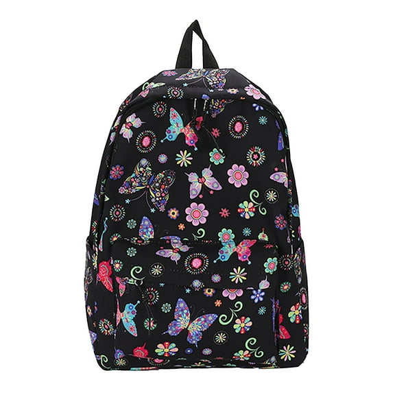 ZPYESWOW Small Backpack for Women Water Resistant Backpack Black Leather Backpack Mochila Pequeña Para Hombre Nursing School Bag Women Travel Bag, Black One Size