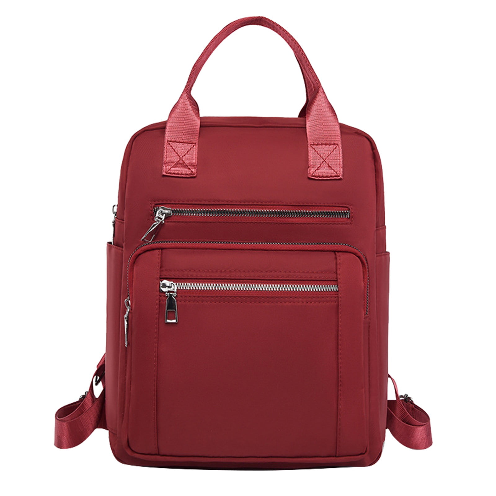 Womens Backpack Purse Big Backpack Big Backpacks for School Mochilas Para Viajar En Avion Back Pack Purse Gym Back Tote Purse, Red One Size