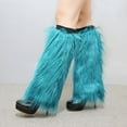 thumbnail image 1 of ZPYESWOW christmas stockings Fuzzy Faux Fur Leg Warmers Black Soft Fashion Warm Womens Fur Leg Warmer Winter Furry Long Boot Cuffs Cover For Leisure Party Perfect Gift christmas stocking, 1 of 1