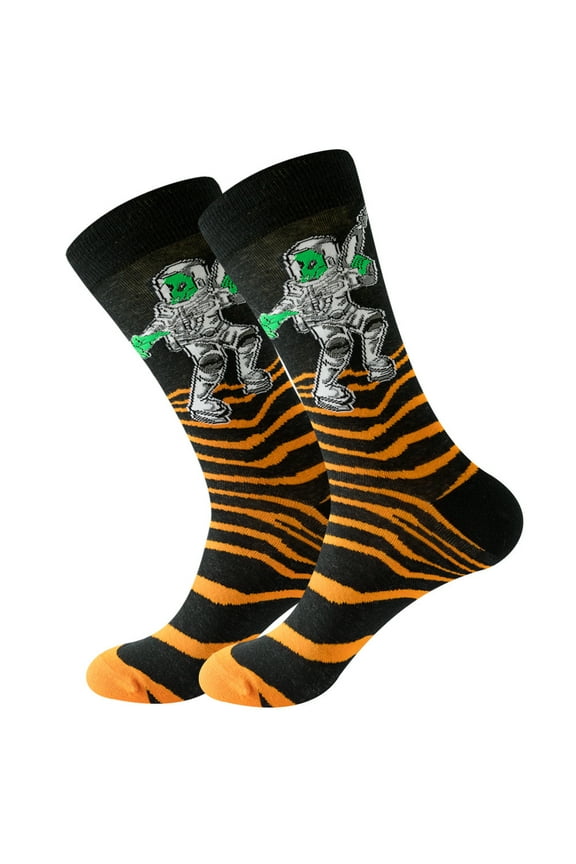 christmas stockings Women's Novelty Socks Diabetic Socks Womens Funky Cotton Fun Universe Series Astronaut Crew Socks for Women Cotton Knee High Socks christmas stocking