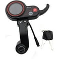 thumbnail image 1 of ZQ-100 Mileage Meter with Key Speed Adjustable Electric Scooter Meter 6 Pin Display for Electric Scooter Dashboard, 1 of 6