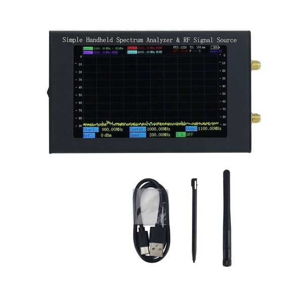 ZQ6 6G Simple Handheld Spectrum Analyzer & Tracking Generator & Signal Source W/ 4.3" Touch Screen ,Accurate Testing