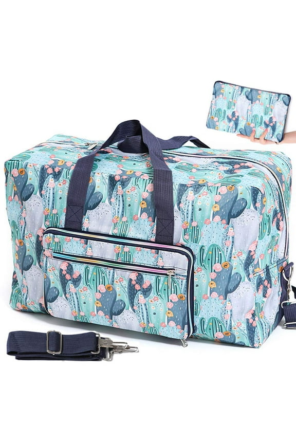 22" Overnight Carry On Weekender Bag for Women Girls Foldable Travel Duffle Bag