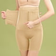 thumbnail image 1 of ZQGJB Body Shaper for Women Tummy Control High Waist Shapewear Shorts Front Button Closure Butt Lifter Thigh Slim Waist Trainer Shorts Beige M, 1 of 7