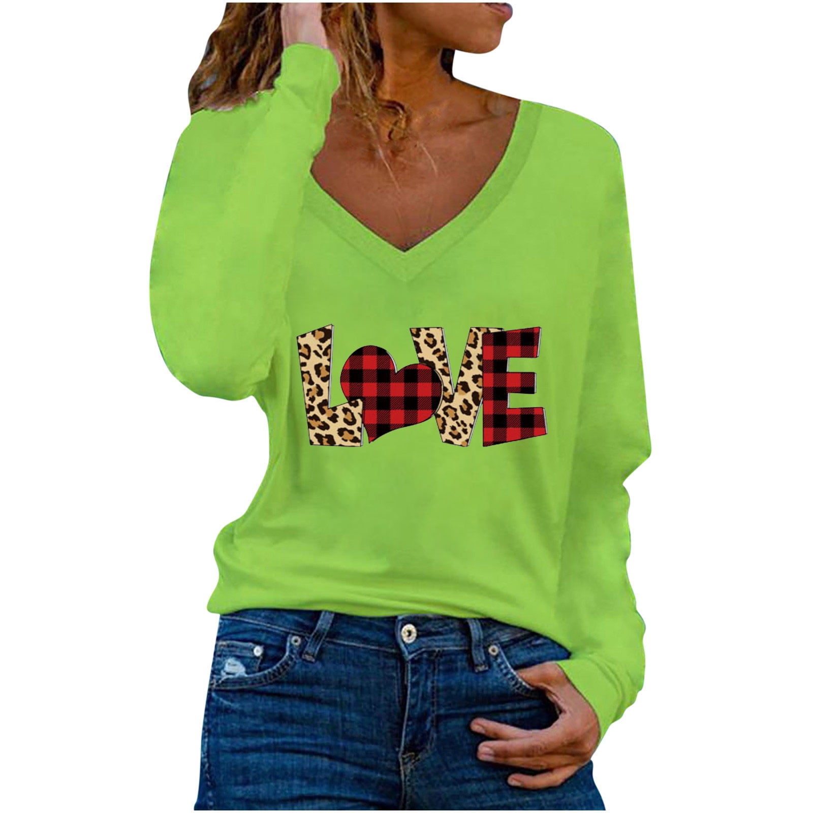 Big Plain Heart With Red Emblem Tee Women