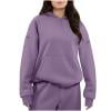 thumbnail image 1 of ZQGJB Fashion Womens Cargo Hoodie Tops Lightweight Casual Fall Winter Long Sleeve Hooded Pullover Sweatshirts Loose Oversized Comfy Outwear Coat with Multi-Pockets Purple L, 1 of 11