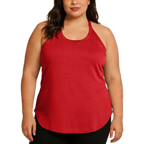 ZQGJB Plus Size Workout Tank Tops for Women Sleeveless Scoop Neck Athletic Yoga Tops Loose Oversized Casual Racerback Running Camisole Vest Red XXL