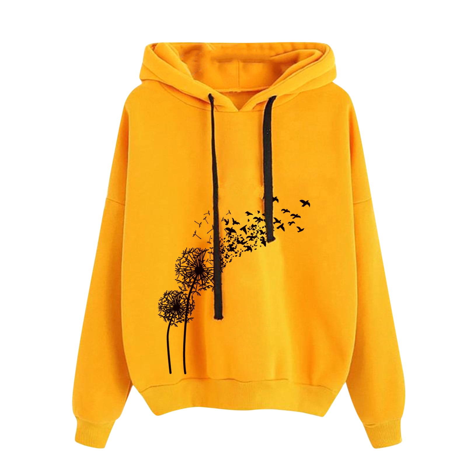 Relaxed Graphic Hoodie - Orange