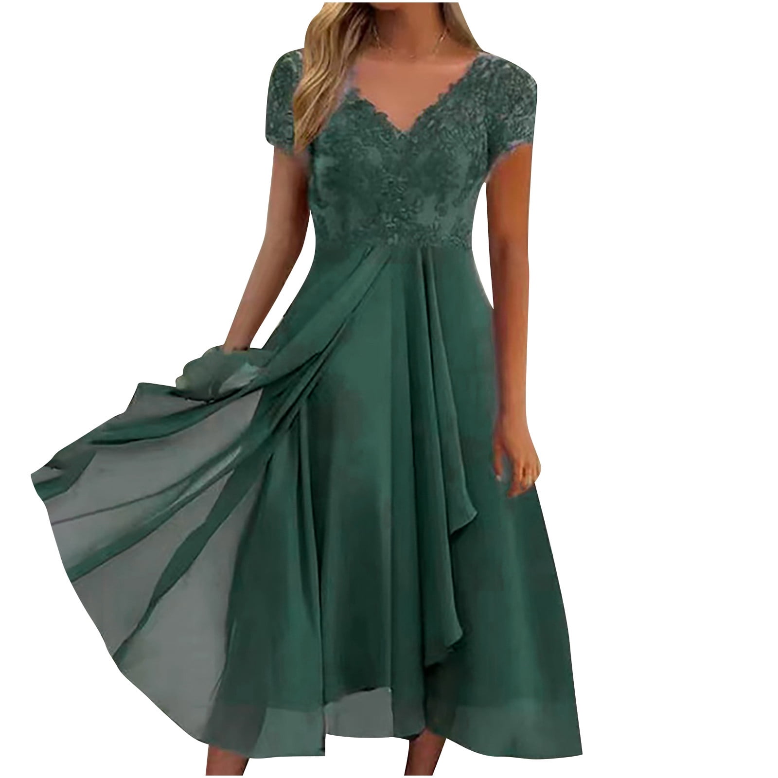 Mid Sleeves Simple 2022 Newest Wedding Dresses, V-neck Wedding Guest Dresses, Long Prom Dresses Mid Sleeves Simple 2022 Newest Wedding Dresses, V-neck Wedding Guest Dresses, Long Prom Dresses