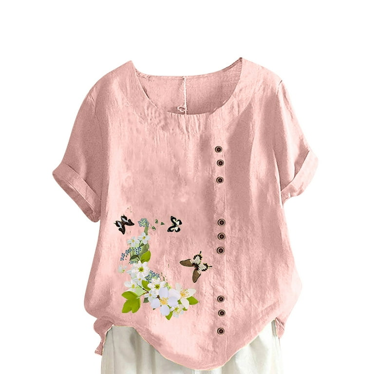 https://i5.walmartimages.com/seo/ZQGJB-Summer-Womens-Cotton-Linen-T-Shirt-Top-Plus-Size-Casual-Vintage-Butterfly-Print-Blouse-Tops-Short-Sleeve-Crewneck-Tunic-Comfy-Soft-Tee-Pink-XXX_715b412f-1d07-47f0-af70-56133e50f444.3a9f8799d074ed184bfdcbc3dd960ec7.jpeg?odnHeight=768&odnWidth=768&odnBg=FFFFFF