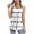 thumbnail image 1 of ZQGJB Tunic Tops for Women Loose Fit Casual Summer Sleeveless Solid Color Cami Vest Trendy Flowy Ruched Tank Top Casual Workout Tee Shirt Blouse Z#07-White M, 1 of 6