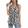 thumbnail image 1 of ZQGJB Tunic Tops for Women Loose Fit Casual Summer Sleeveless Solid Color Cami Vest Trendy Flowy Ruched Tank Top Casual Workout Tee Shirt Blouse Z#10-Black XXL, 1 of 6