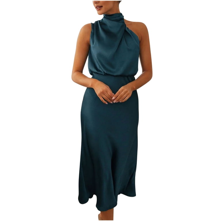 slim fit dress slacks Mac Duggal Brocade Strapless A-Line Midi Dress