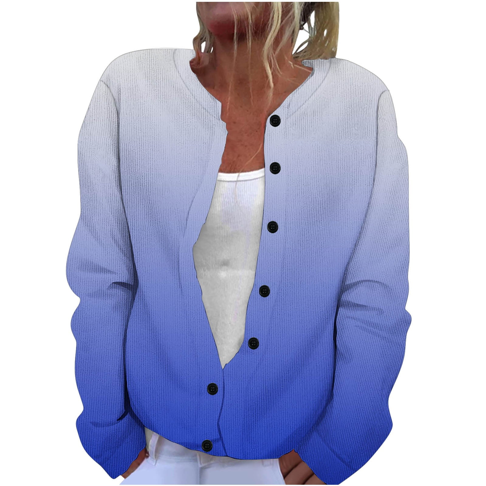 トップス BYBORRE GORE EZ CARDIGAN Eco Bea Open-Stitch Cardigan | GUESS