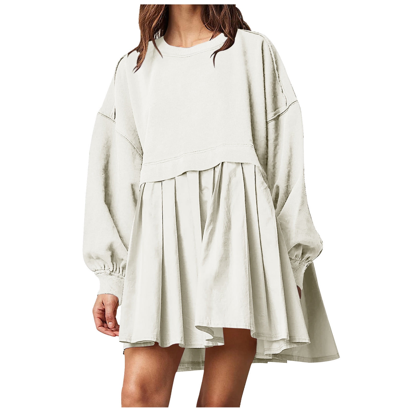 open lace back dress Bree Sweatshirt Dress - Black - Size 2XL main image 1